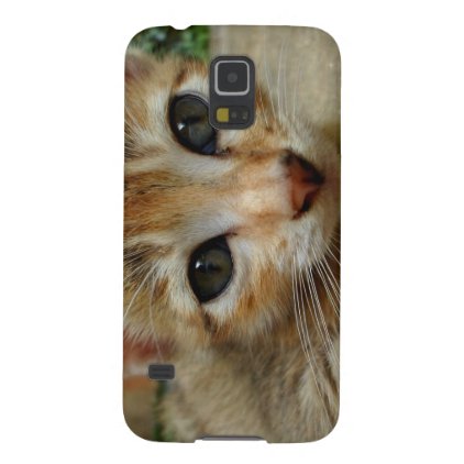 Look at me! Sweet tigered Kitten Case For Galaxy S5