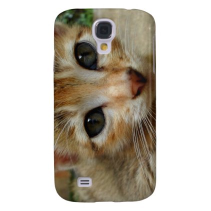 Look at me! Sweet tigered Kitten Galaxy S4 Case