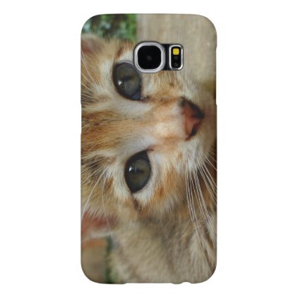 Look at me! Sweet tigered Kitten Samsung Galaxy S6 Case