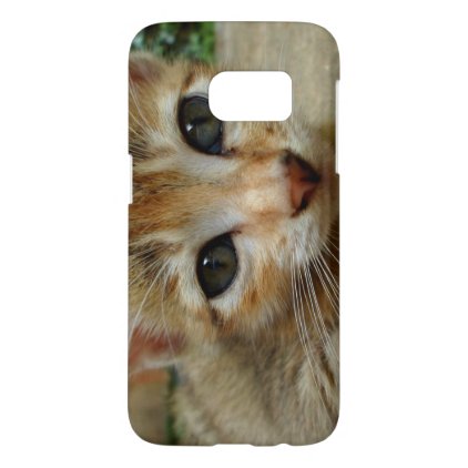 Look at me! Sweet tigered Kitten Samsung Galaxy S7 Case