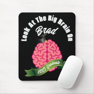 Look At The Big Brain on Personalized Graduation Mouse Pad