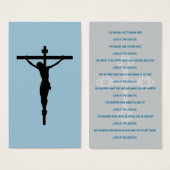 Look at the Crucifix, blue (Front & Back)