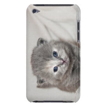 Look at this little grey Kitten Barely There iPod Case