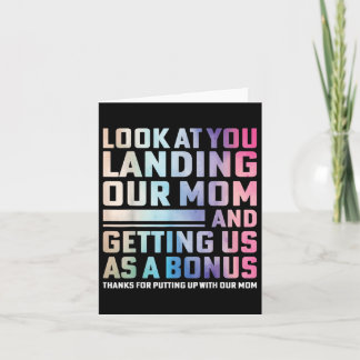 Look At You Landing Our Mom And Getting Us As A Bo Card