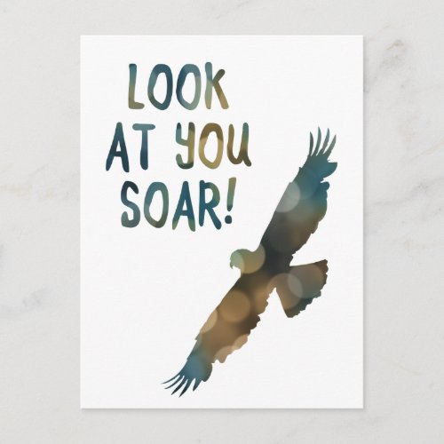 look at you soar bokeh postcard