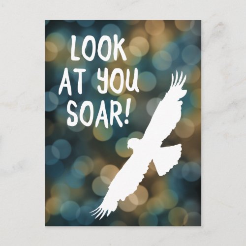 look at you soar postcard