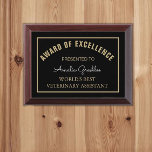 Look! Best Veterinary assistant award plaque<br><div class="desc">Give an award to be cherished!</div>