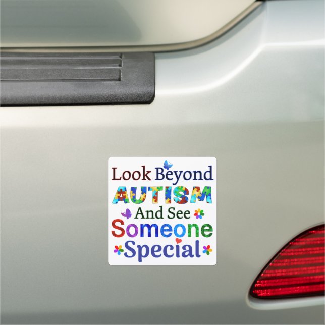 Look Beyond AUTISM Car Magnet (In Situ)