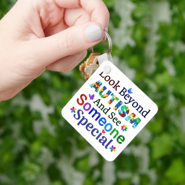 Look Beyond AUTISM Keychain (Hand)