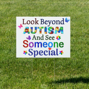 Look Beyond AUTISM Sign