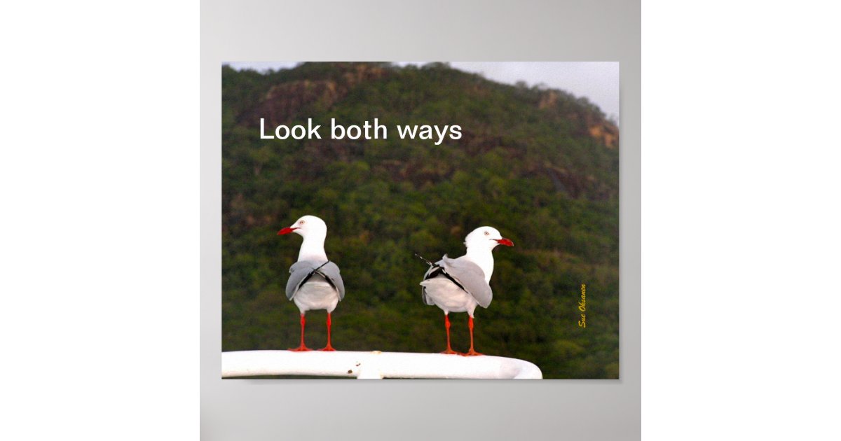 look-both-ways-poster-zazzle