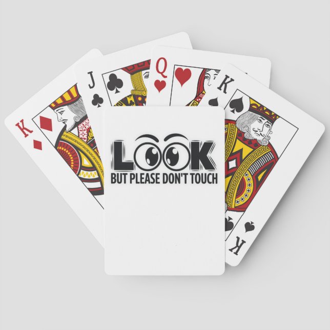 Look, But Don’t Touch Poker Cards (Back)