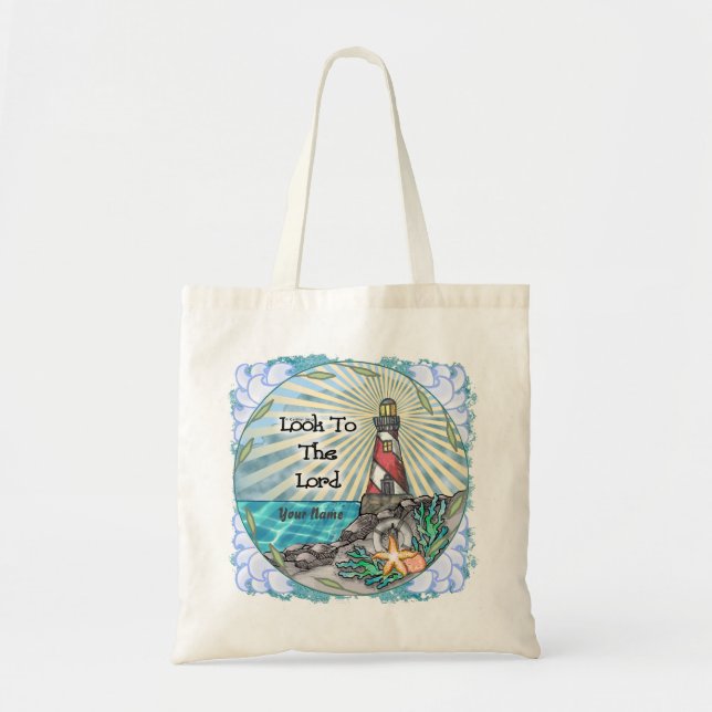 Look Christian Lighthouse Tote Bag (Front)