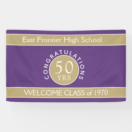 Look CUSTOM 50 yr reunion banner