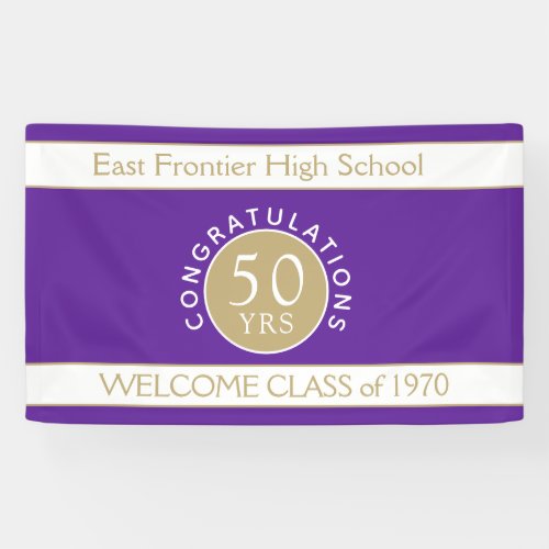 Look CUSTOM 50 yr reunion banner