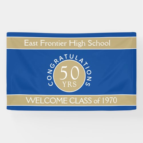 Look CUSTOM 50 yr reunion banner