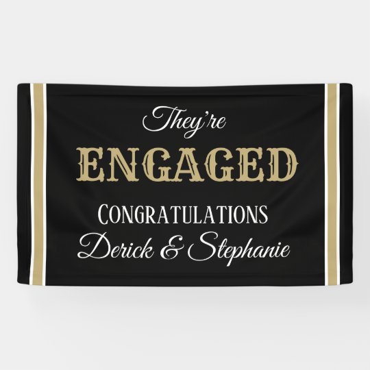 Look Custom Engagement Banner Zazzle Com