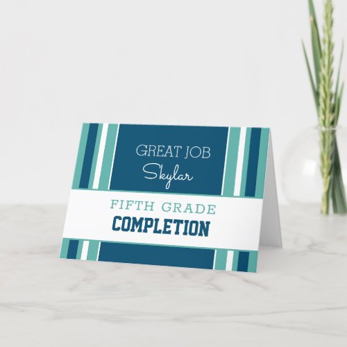 Look Custom grade completion card  Card