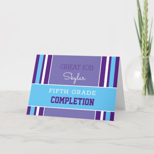 Look Custom grade completion card  Card