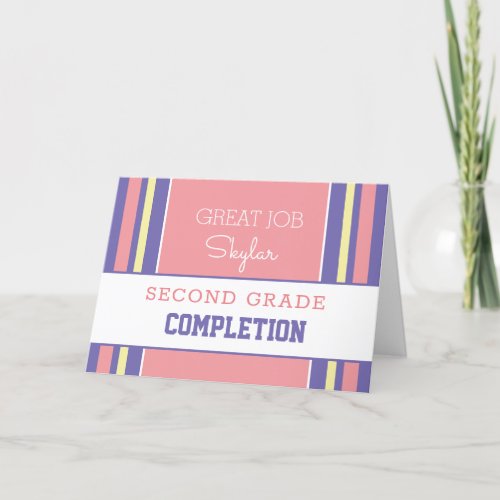 Look Custom grade completion card  Card