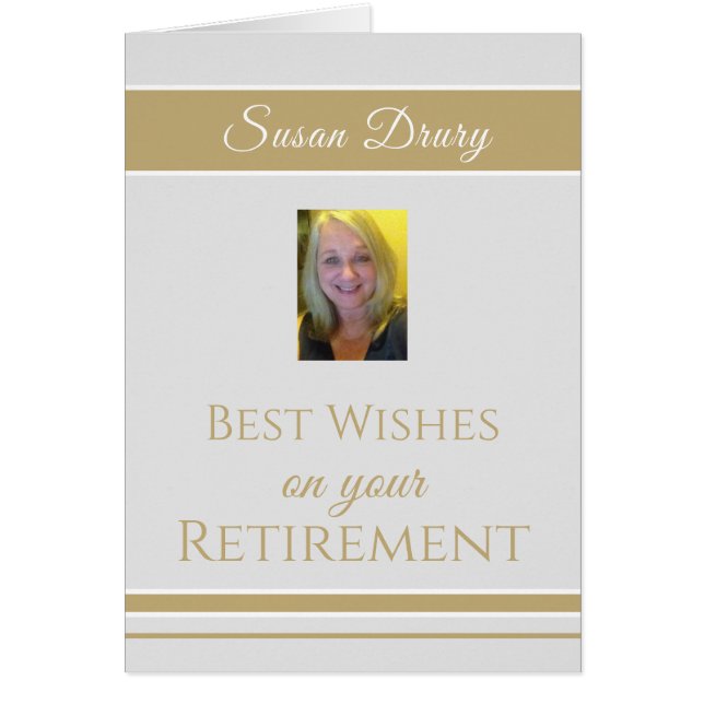 Look! Custom photo Retirement Congrats Card (Front)