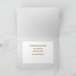 Look! DEAN'S LIST Scholar congrats card | Zazzle