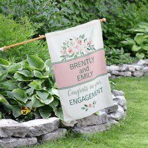 Look! Engagement party weatherproof House Flag