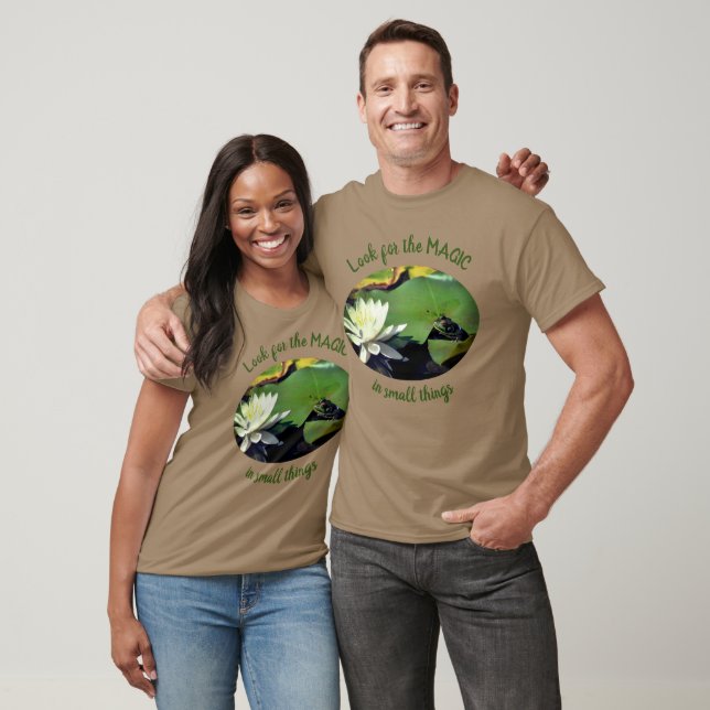 Look For Magic Frog Inspirational Words  T-Shirt (Unisex)