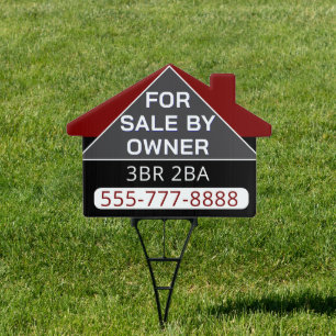 Look! For Sale by Owner yard sign