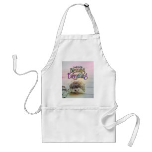 Look For The Blessing Hedgehog Motivational Quote Adult Apron