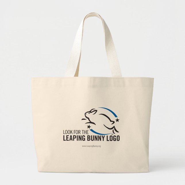 Look for the Leaping Bunny Large Tote Bag (Front)