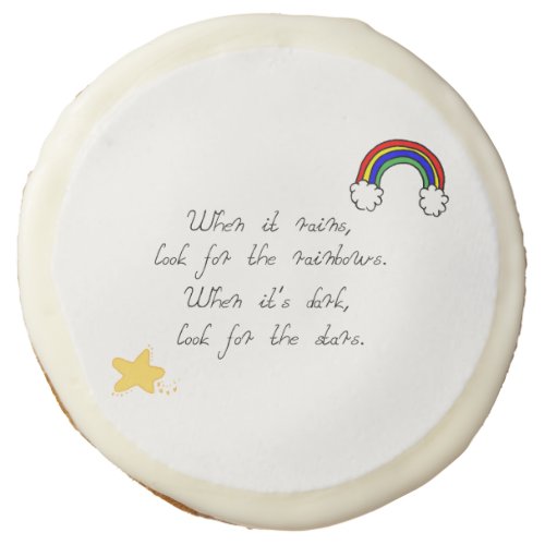 Look for the Rainbows  Sugar Cookie
