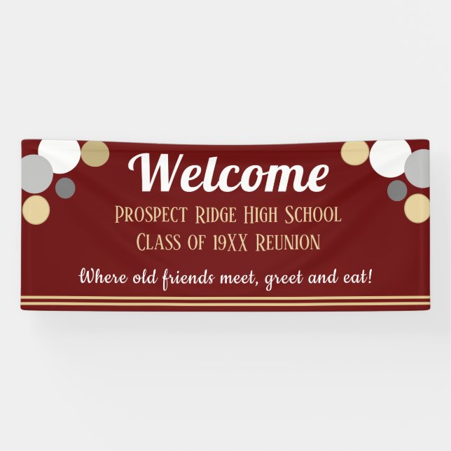 LOOK! Fun Class Reunion banner (Horizontal)