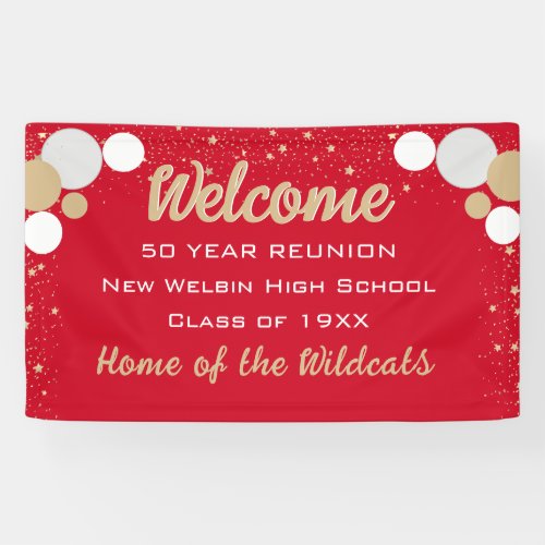 LOOK Fun Confetti Class Reunion banner