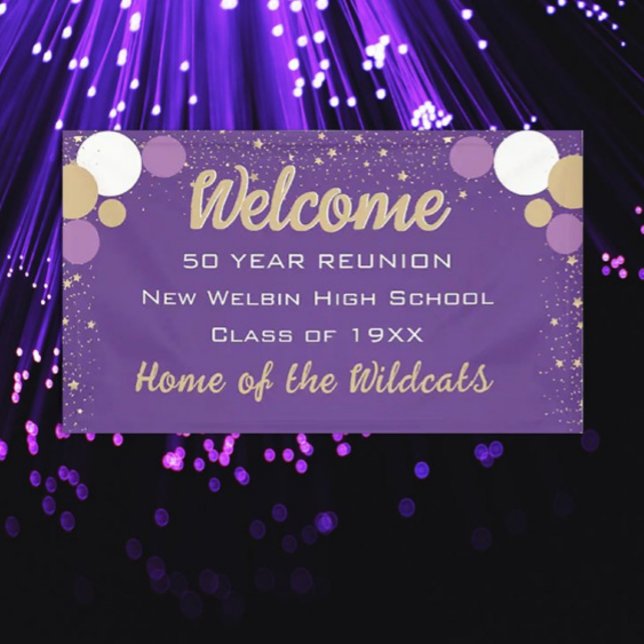 LOOK! Fun Confetti Class Reunion banner (Creator Uploaded)