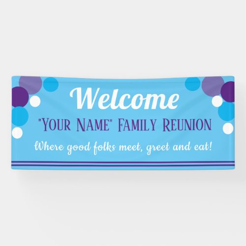 LOOK Fun inviting Family Reunion banner