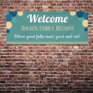 LOOK! Fun, inviting Family Reunion banner