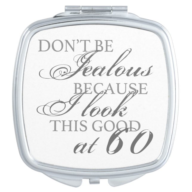 Look Good 60th Birthday Makeup Mirror (Front)