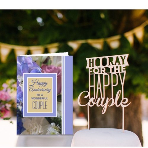 Look  Happy Anniversary to Couple greeting card