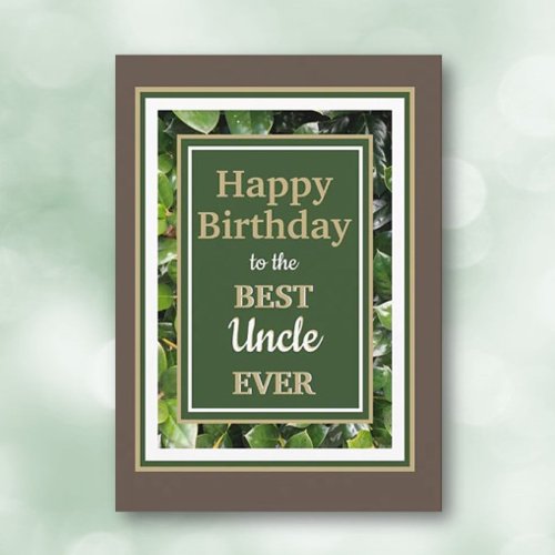 Look! Happy Birthday Uncle greeting card