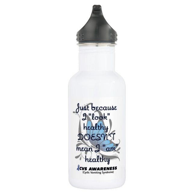 "Look" Healthy/Butterfly...CVS Stainless Steel Water Bottle (Right)