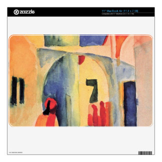 Look in a lane by August Macke Decal For The MacBook Air