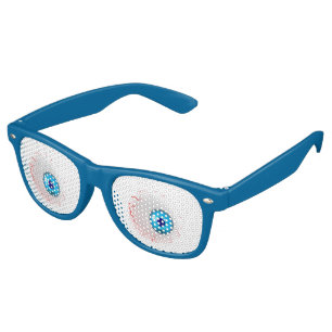LOOK in the blue eyeball without a blink Retro Sunglasses