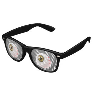 LOOK in the brown eyeball without a blink Retro Sunglasses