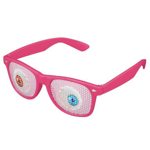 LOOK in the colors eyeball without a blink Retro Sunglasses