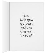 "LOOK INTO MY EYES AND HEART" CARDS (Inside (Right))