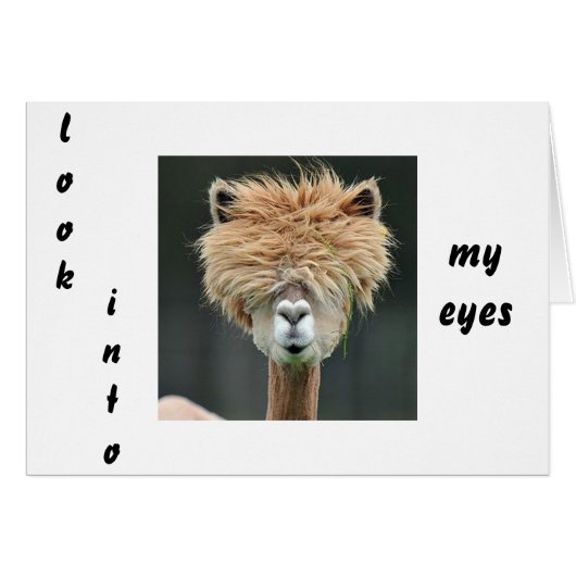 LOOK INTO MY EYES SO I CAN "KISS YOU" VALENTINE (Front Horizontal)