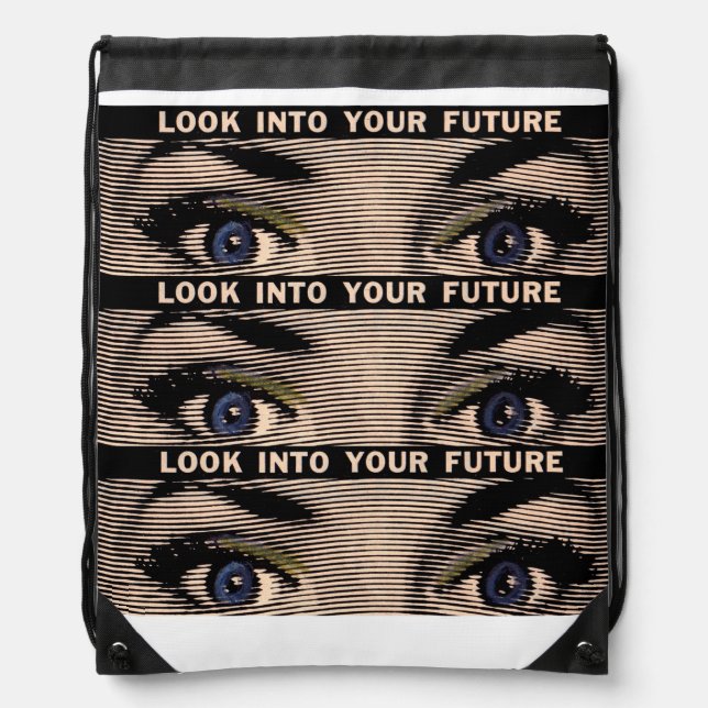 Look into your future drawstring bag (Front)