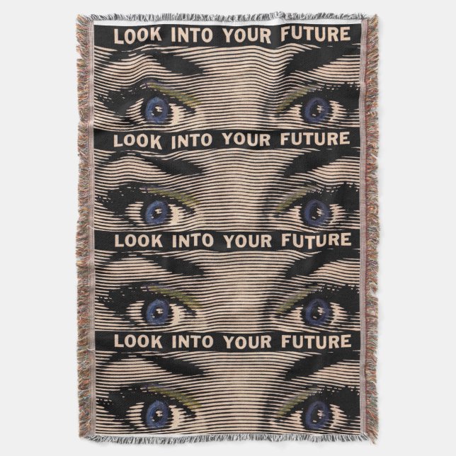 Look into your future throw blanket (Front Vertical)