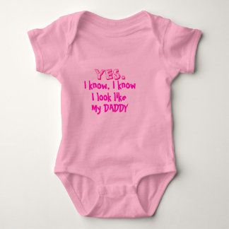 Look like my daddy for baby bodysuit